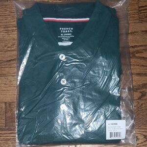 French Toast Green Polo Shirt Classic Style Sizs XL 18/20 Husky